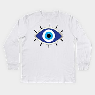 Evil Eye, Good luck charm, Lucky talisman, Protection against evil, Lucky charm Kids Long Sleeve T-Shirt